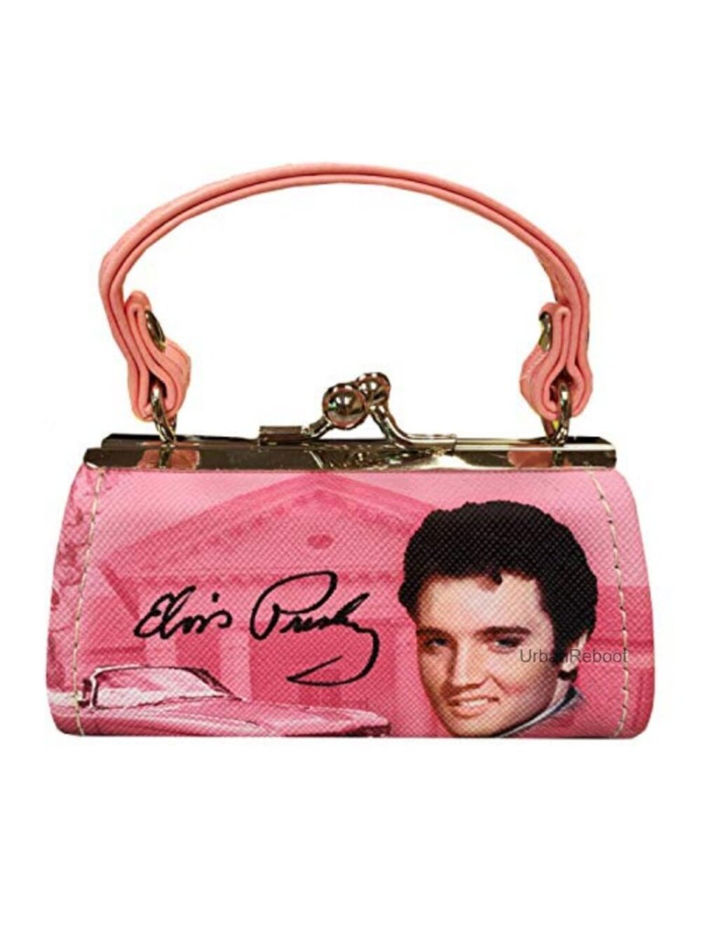 Elvis Presley Mini Coin Purse Metal Snap Closure Collectible